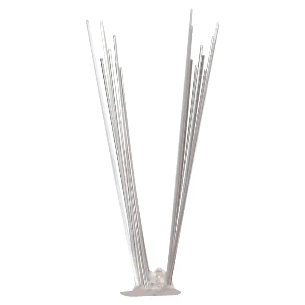 Bird Spikes Set of 6 2-Row Stainless Steel Deterrent Strips 3m