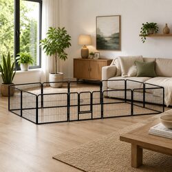 Flexible Dog Playpen 80x60 cm for Indoor and Outdoor Use