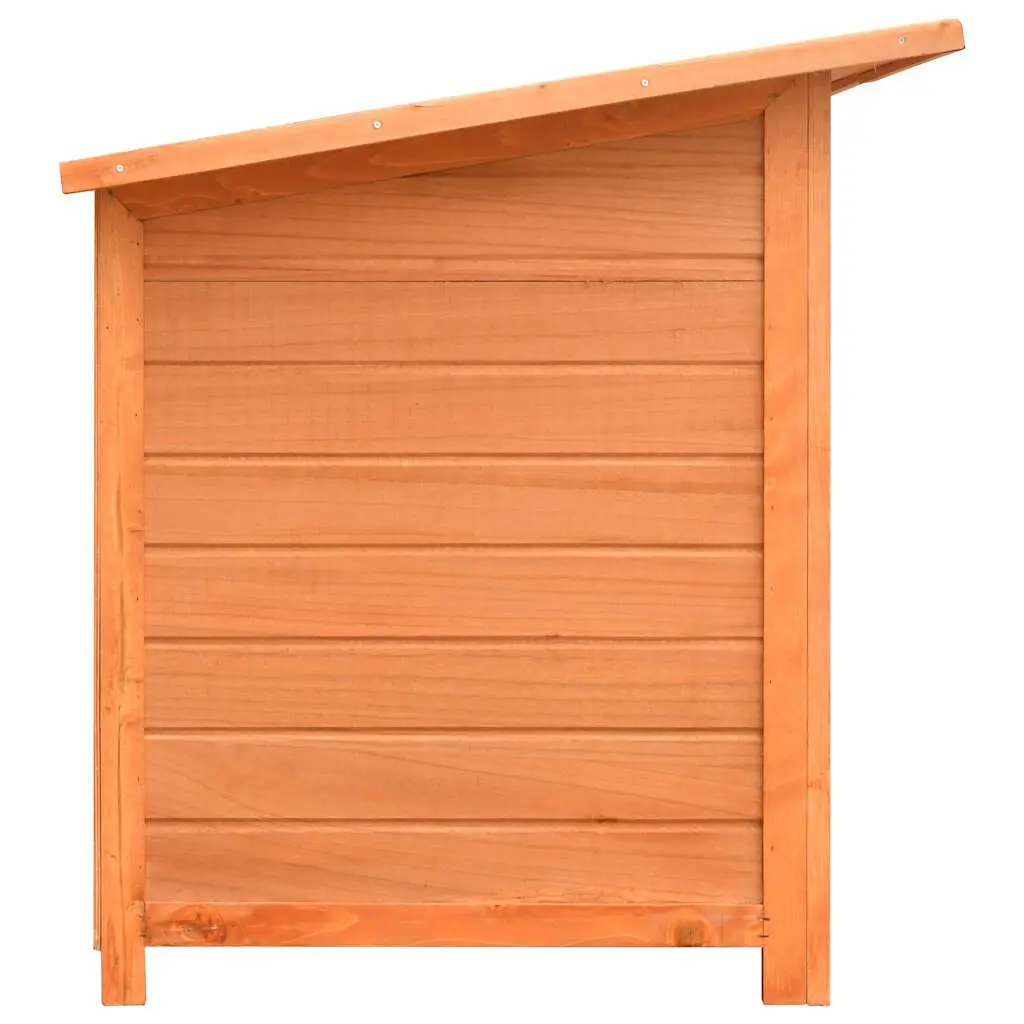 Dog House Wooden Kennel Outdoor Pet Cage Solid Pine Fir Wood Weather Resistant
