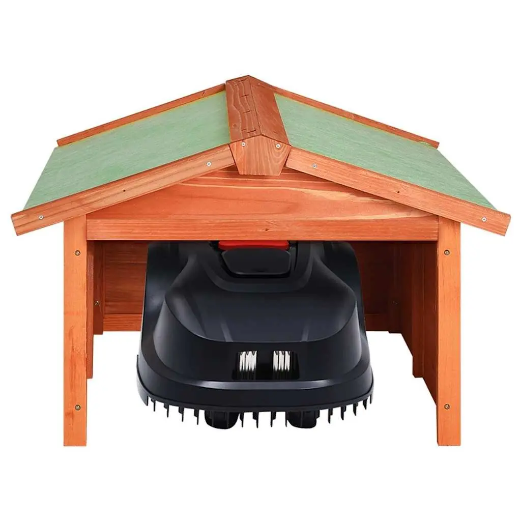 Robotic Lawn Mower Garage Wooden Shelter Storage Box Outdoor Protection Cover