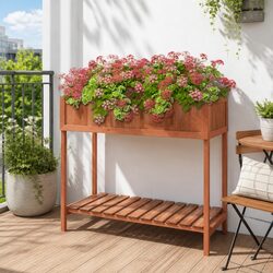 Elevate Your Space with a Wooden Herb Planter