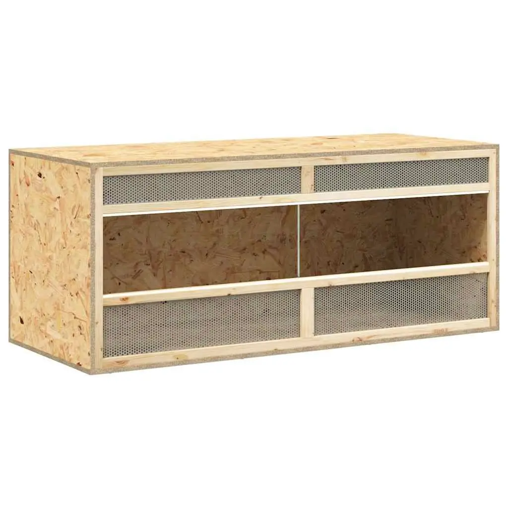 Small Animal Terrarium 120 x 50 x 50 cm Glass Front Panel Engineered Wood Construction