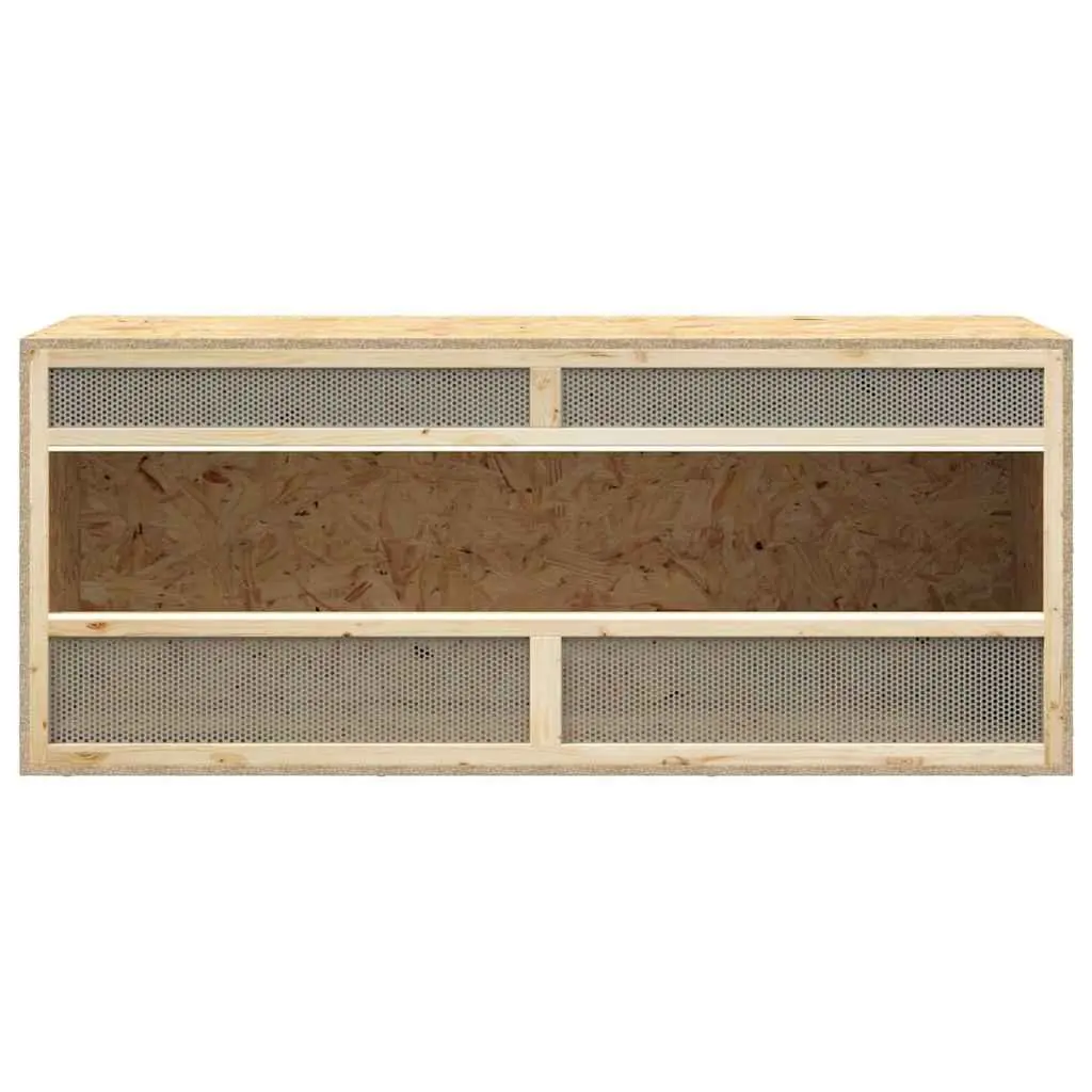 Small Animal Terrarium 120 x 50 x 50 cm Glass Front Panel Engineered Wood Construction