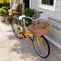 Stylish Bicycle Front Basket with Cover for Outdoor Adventures