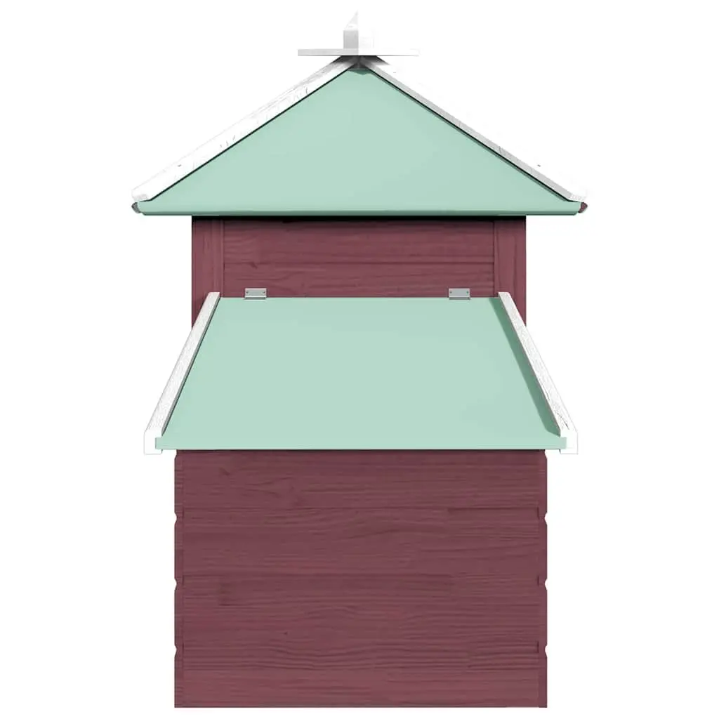 Chicken Coop Large Solid Fir Wood with Nest Box and Spacious Run for Poultry