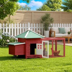 Enhance Your Yard with a Red Chicken Coop