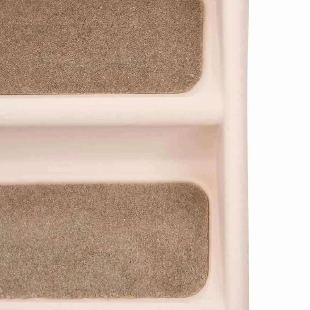 Folding Pet Stairs Ramp for Small Large Dogs Cats Cream