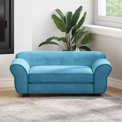 Turquoise Pet Couch for Cats and Small Dogs