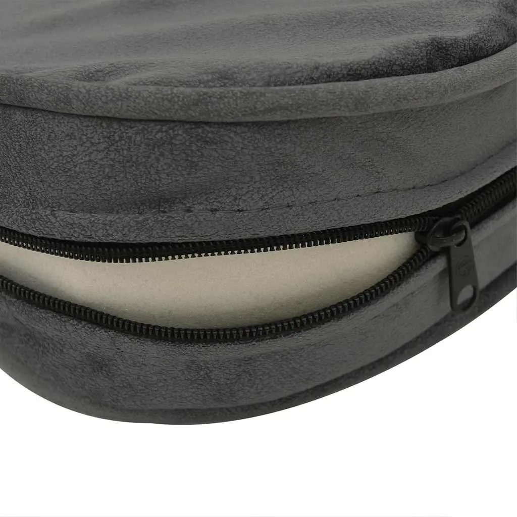 Dog Sofa Pet Bed Washable Cushion Cover Wooden Frame Grey