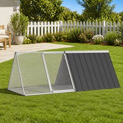 Stylish Anthracite Hutch for Small Animals