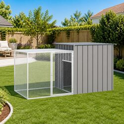 Stylish Chicken Cage Habitat for Small Animals Grey