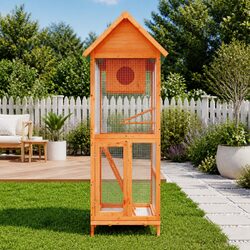Beautiful Wooden Bird Aviary for Your Garden
