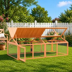 Enhance Your Garden with This Solid Wood Animal Run Box