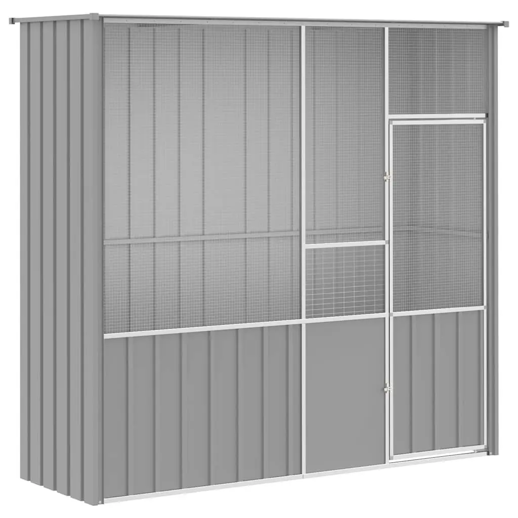 Bird Cage Aviary Large 215x78x200 cm Galvanised Steel Frame Welded Fence