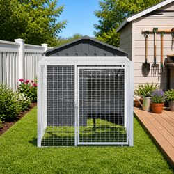 Chicken Cage with Run for a Happy Backyard 117x201x123cm