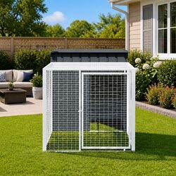 Enhance Your Space with a Chicken Cage with Run 110x201x110cm