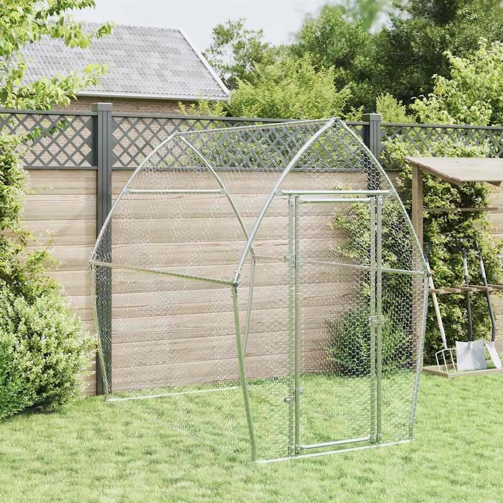 Chicken Cage Galvanised Steel Outdoor Enclosure Spacious for Chickens Hens Ducks