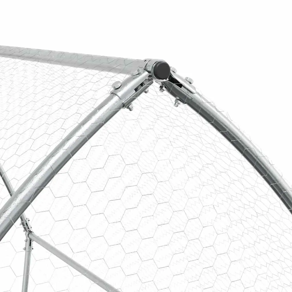 Chicken Cage Galvanised Steel Outdoor Enclosure Spacious for Chickens Hens Ducks