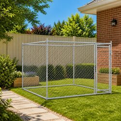 Enhance Your Space with a Grey Dog Cage - 2x2x1.5 m