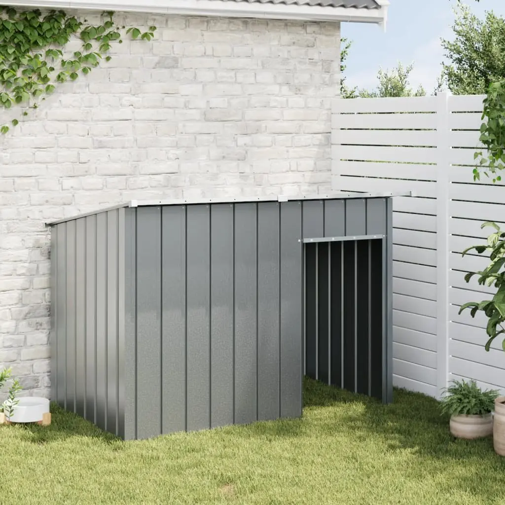 Dog House 153 x 91 x 110 cm Galvanised Steel Roof Outdoor Pet Shelter