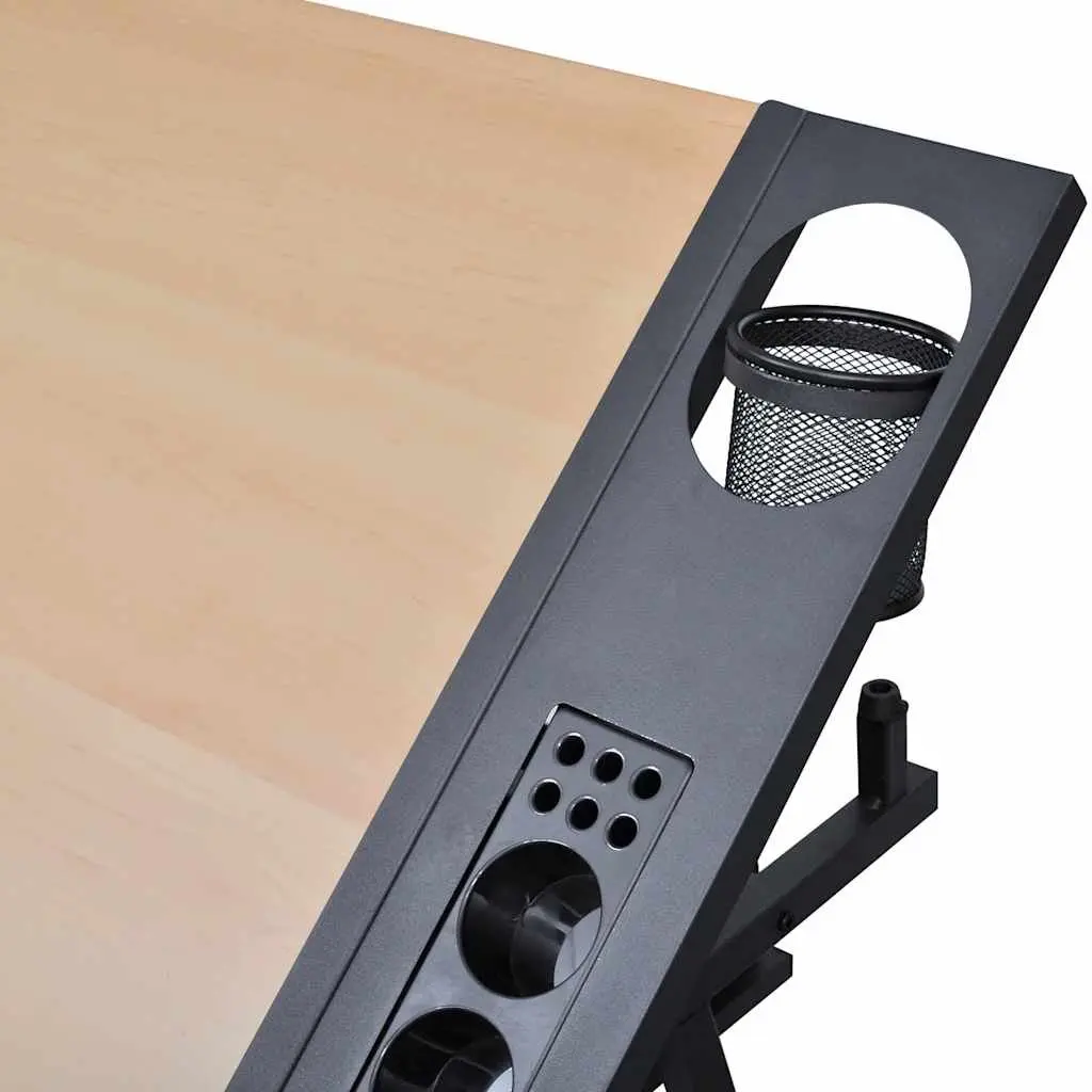 Art Drafting Table Adjustable Height Tiltable Tabletop Double Work Surface