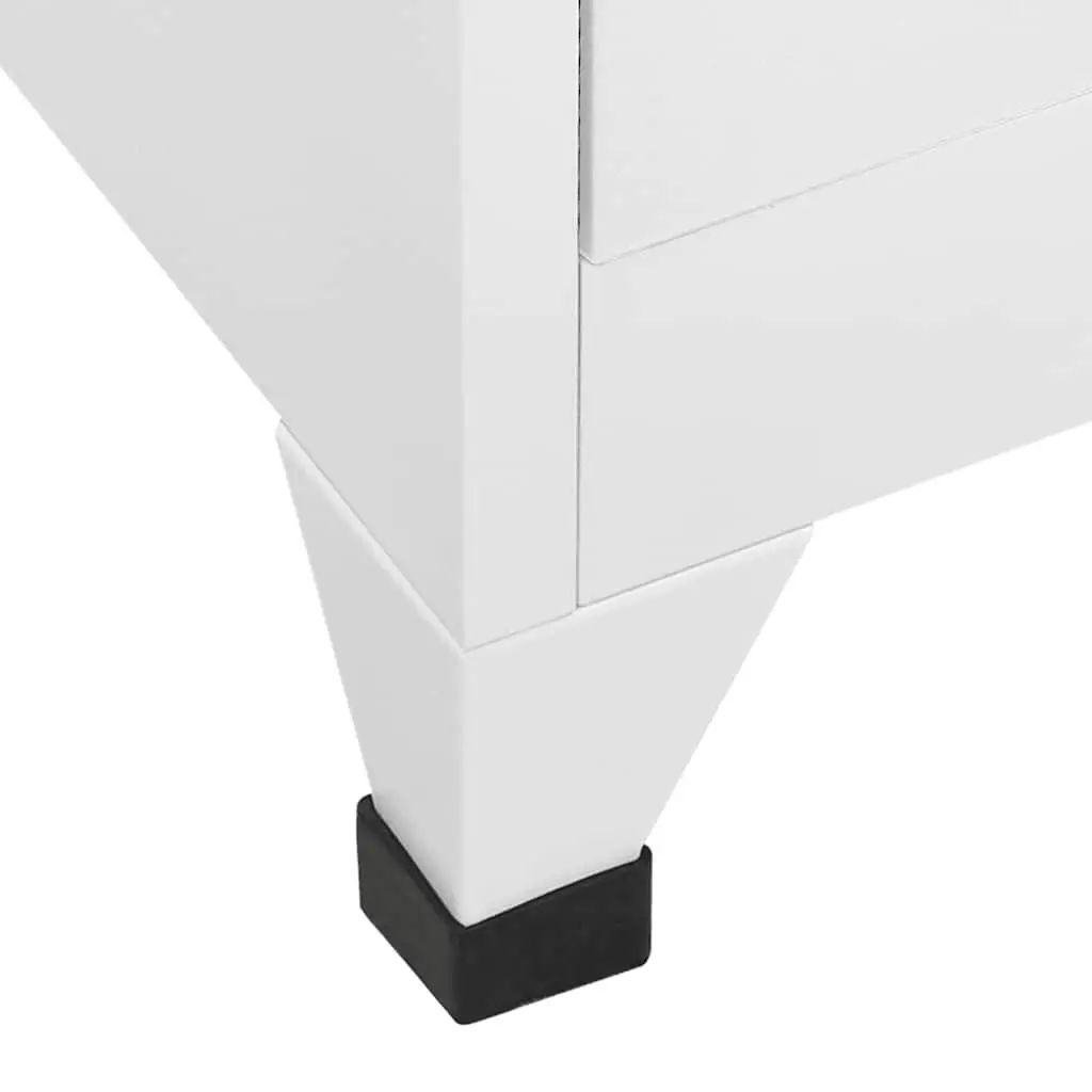 Locker Cabinet 90x45x180cm 9 Compartments Steel Grey