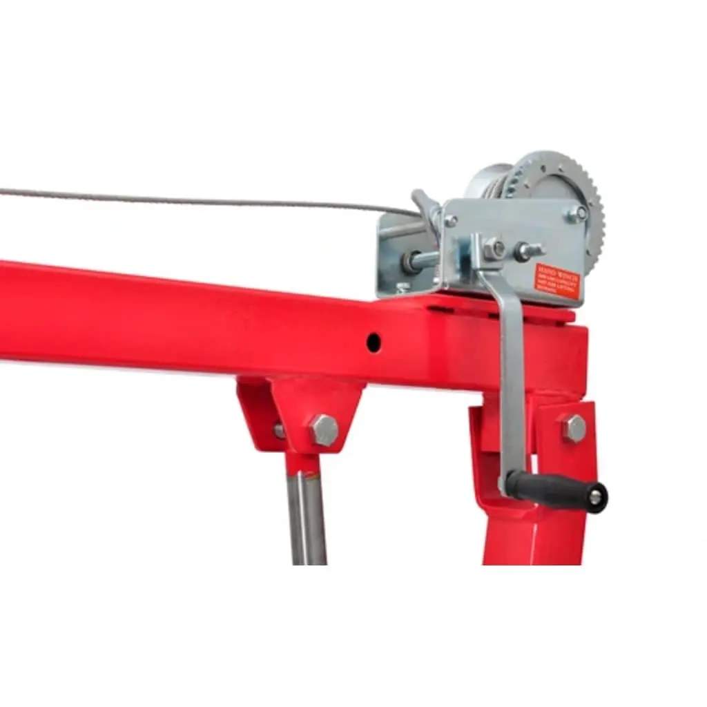 Truck Pickup Crane Manual Winch 360 Degree Swivel Head Load Lift