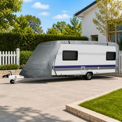 Grey Caravan Cover M for Outdoor Protection and Storage