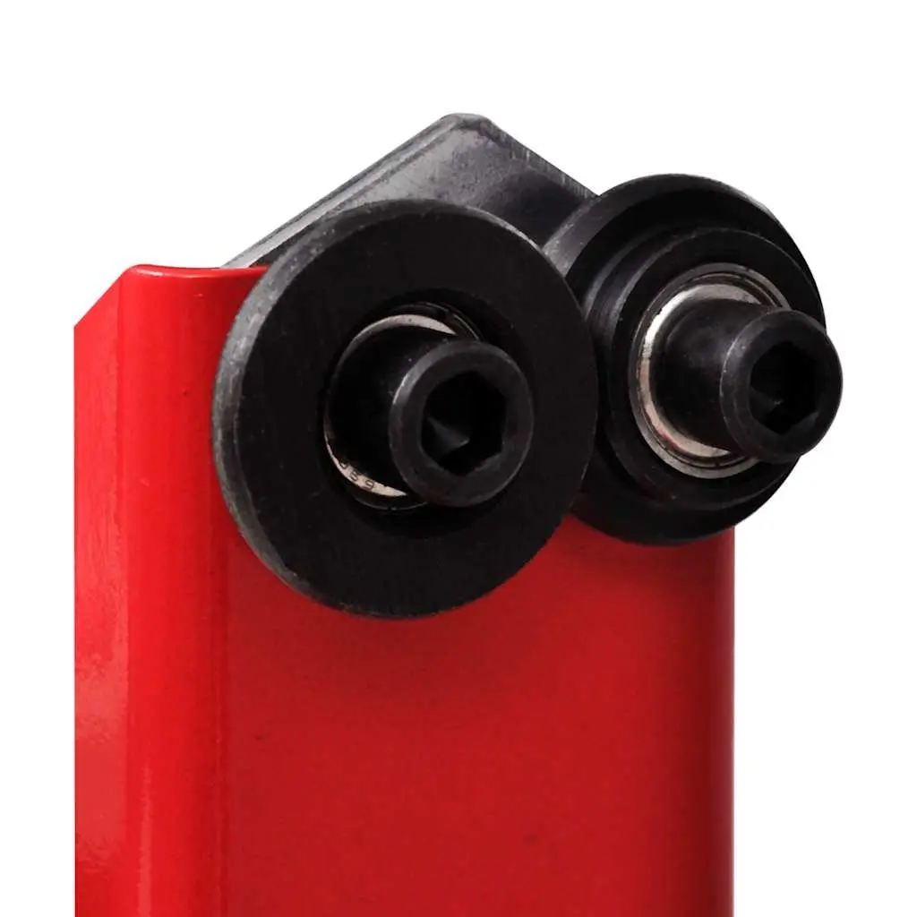 Motorcycle Wheel Balancer Stand Adjustable Cones Gravity Based Tool Red Steel