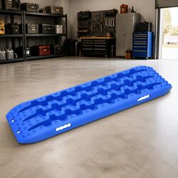 Traction Boards 2 pcs Blue 106x30.5x7 cm Vehicle Recovery Off-Road Emergency Kit