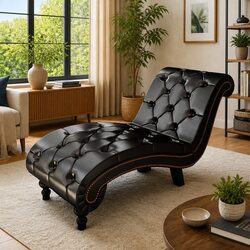 Elegant Brown Chaise Lounge for Comfortable Living Spaces