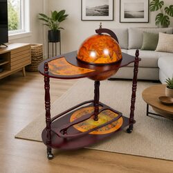 Elevate Your Home Decor with This Globe Bar Wine Cabinet
