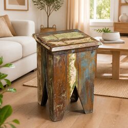 Vintage Style Wooden Stool to Enhance Your Space