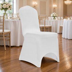 Chair Cover Stretch White 50 Pieces Event Wedding Banquet Spandex Slipcover