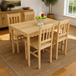 Brown Wooden Dining Set: Elevate Your Dining Experience