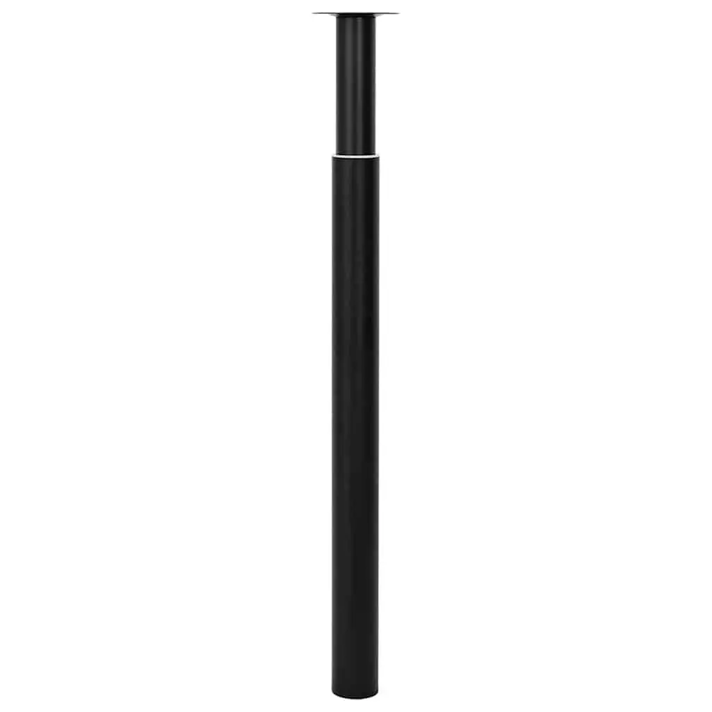 Telescopic Table Legs Adjustable Height 710-1100 mm Replacement Pair Black