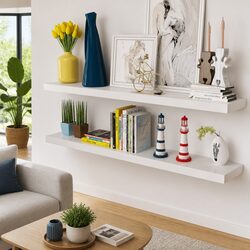 Elevate Your Space with White Floating Wall Shelves