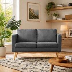 Enhance Your Living Space with a Grey 2-Seater Sofa