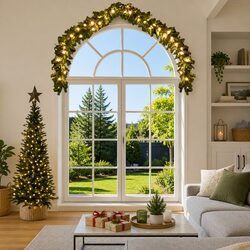5m Green LED Christmas Garland for Holiday Decor
