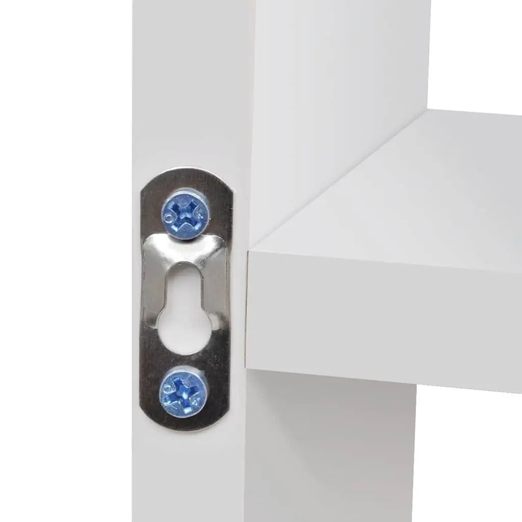 Floating Wall Display Shelf 8 Compartments Sturdy Construction Invisible Mounting System