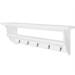 Elegant White Coat Rack for Your Entryway