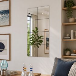 Enhance Your Living Space with 8 Frameless Mirror Tiles