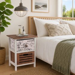 Enhance Your Space with Wooden Bedside Cabinets Set