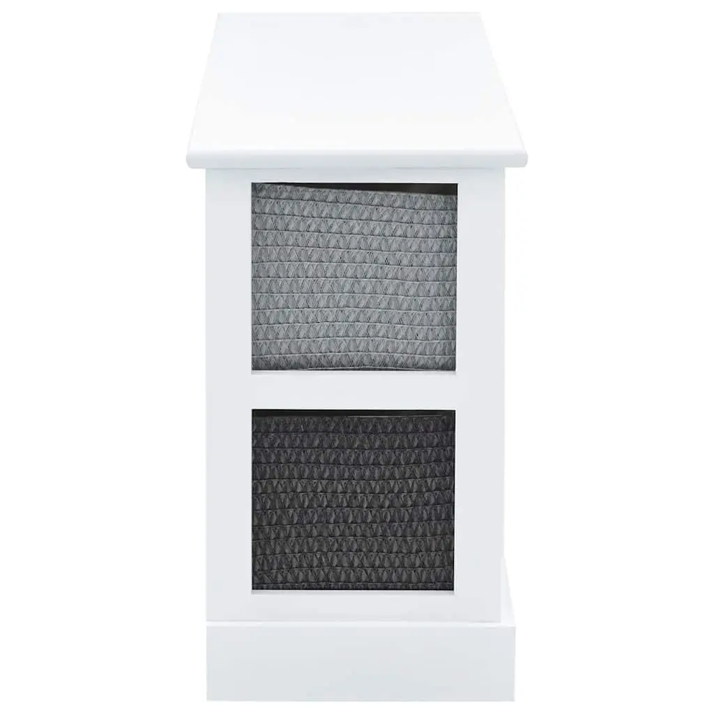 Storage Bench 6 Drawers Wooden Multicolour for Hallway Living Room Bedroom Entryway