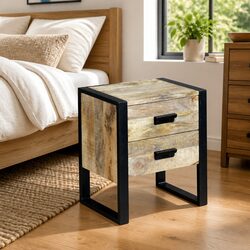 Enhance Your Space with a Brown Industrial Nightstand