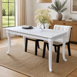 Modern Dining Table 116x66x76 cm for Enhanced Living Space