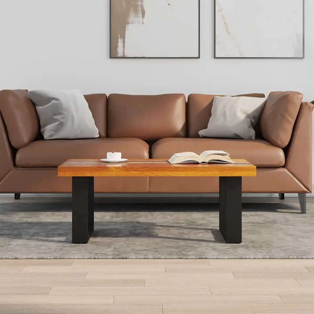 Coffee Table 100x50cm Teak Mango Wood Resin Accent Side Table