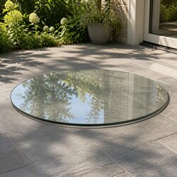 Enhance Your Space with a 600mm Clear Round Glass Top