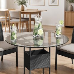 Enhance Your Space with a 600mm Clear Round Glass Top