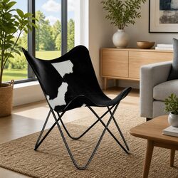 Vintage Butterfly Chair in Black Leather for Your Space